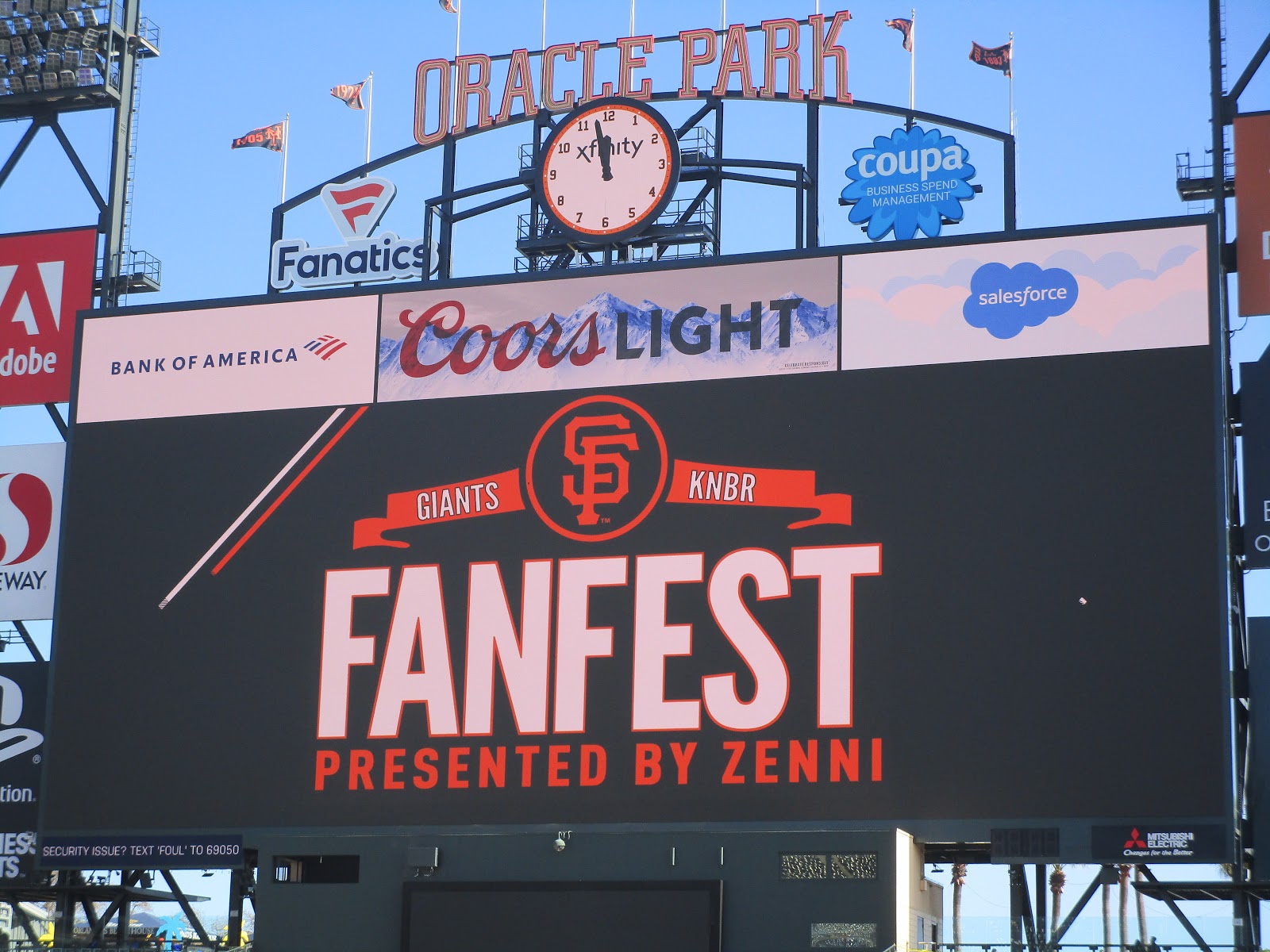 Adventures in Weseland San Francisco Giants Fan Fest 2020