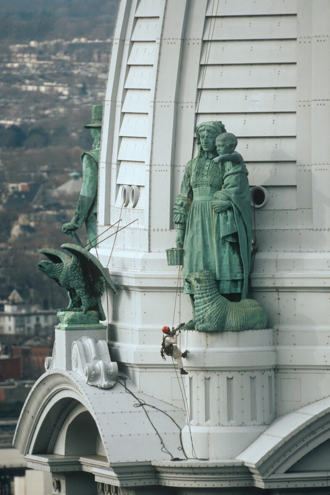 Tour America's History City Hall Tower Sculptures