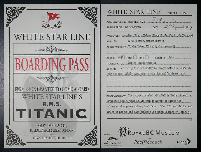 The Maiden's Court Titanic Sets Sail